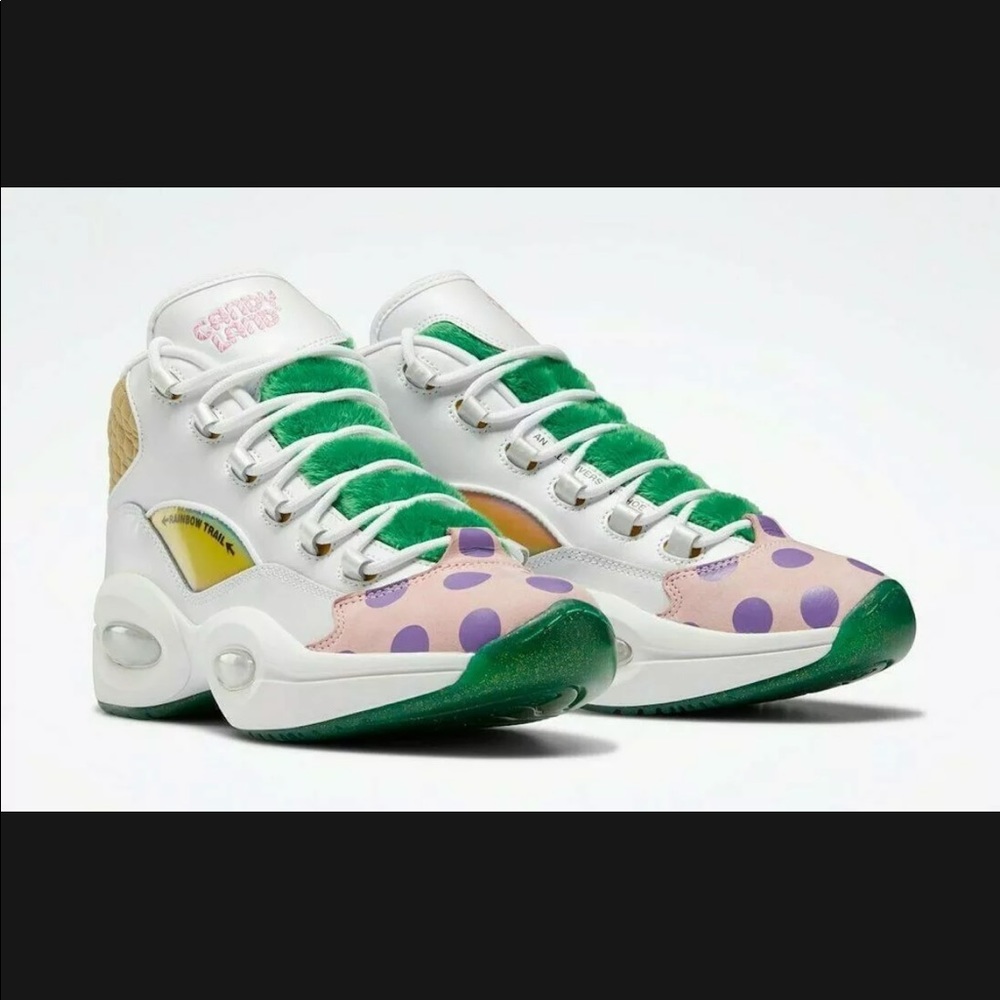 Reebok Question Mid Iverson Classic x Candy Land GZ8826 White/Green - Size: 7